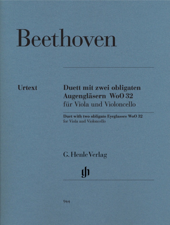 Duett mit zwei obligaten Augengläsern Es-dur WoO 32 für Viola und Violoncello