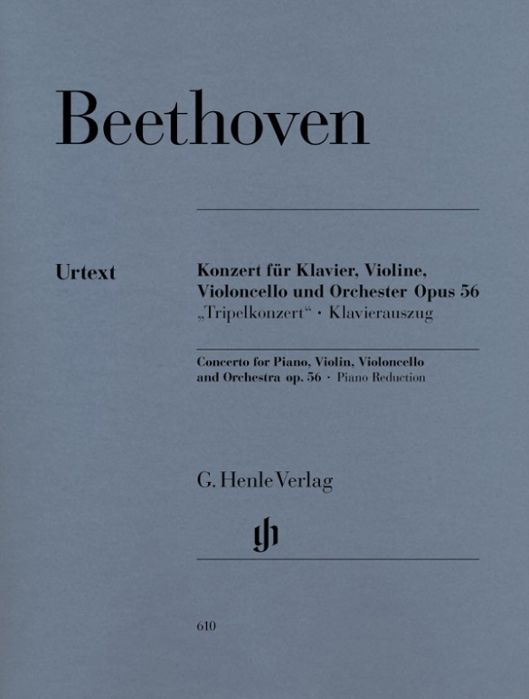 Concerto C major op. 56 for Piano, Violin, Violoncello and Orchestra (Triple Concerto)