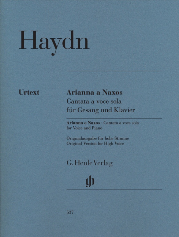 Arianna a Naxos, Cantata a voce sola Hob. XXVIb:2 for Voice and Piano