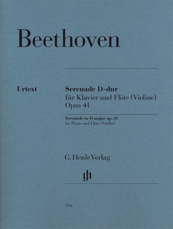 Serenade op. 41 for Piano and Flute (Violin)