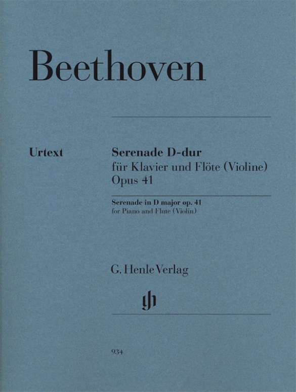 Sérénade op. 41 pour piano et flûte (violon)