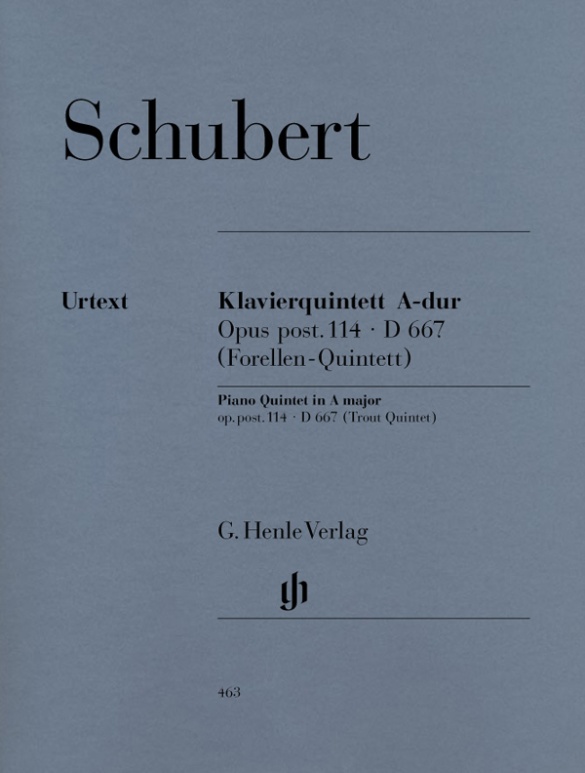 Quintett A-dur op. post. 114 D 667 für Klavier, Violine, Viola, Violoncello und Kontrabass (Forellen-Quintett)