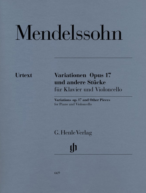 Variationen op. 17 und andere Stücke für Klavier und Violoncello