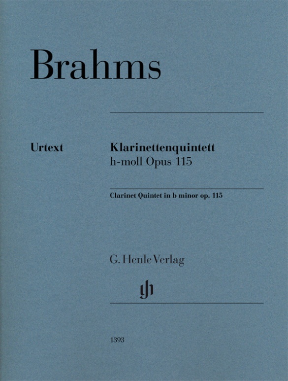 Clarinet Quintet b minor op. 115 for Clarinet (A), 2 Violins, Viola and Violoncello