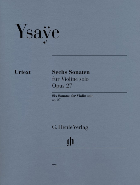 Six Sonatas op. 27 for Violin solo