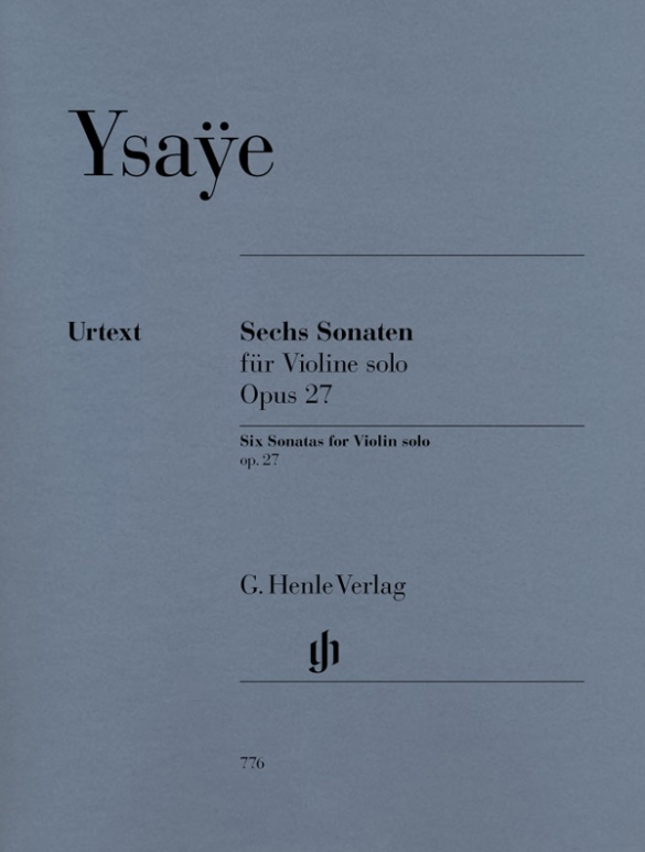 Six sonates op. 27 pour violon solo