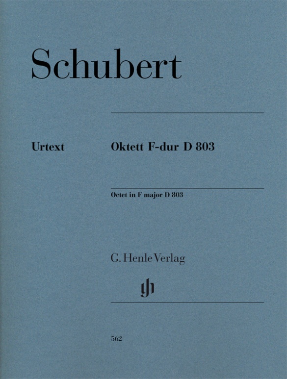 Oktett F-dur D 803 für Klarinette (B/C), Fagott, Horn (F/C), 2 Violinen, Viola, Violoncello und Kontrabass