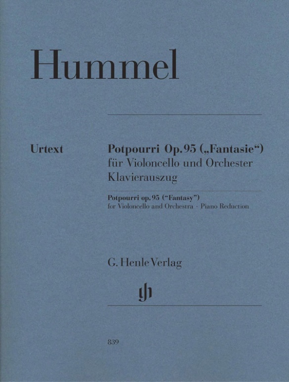 Potpourri (Fantasy) op. 95 for Viola and Orchestra, Version for Violoncello